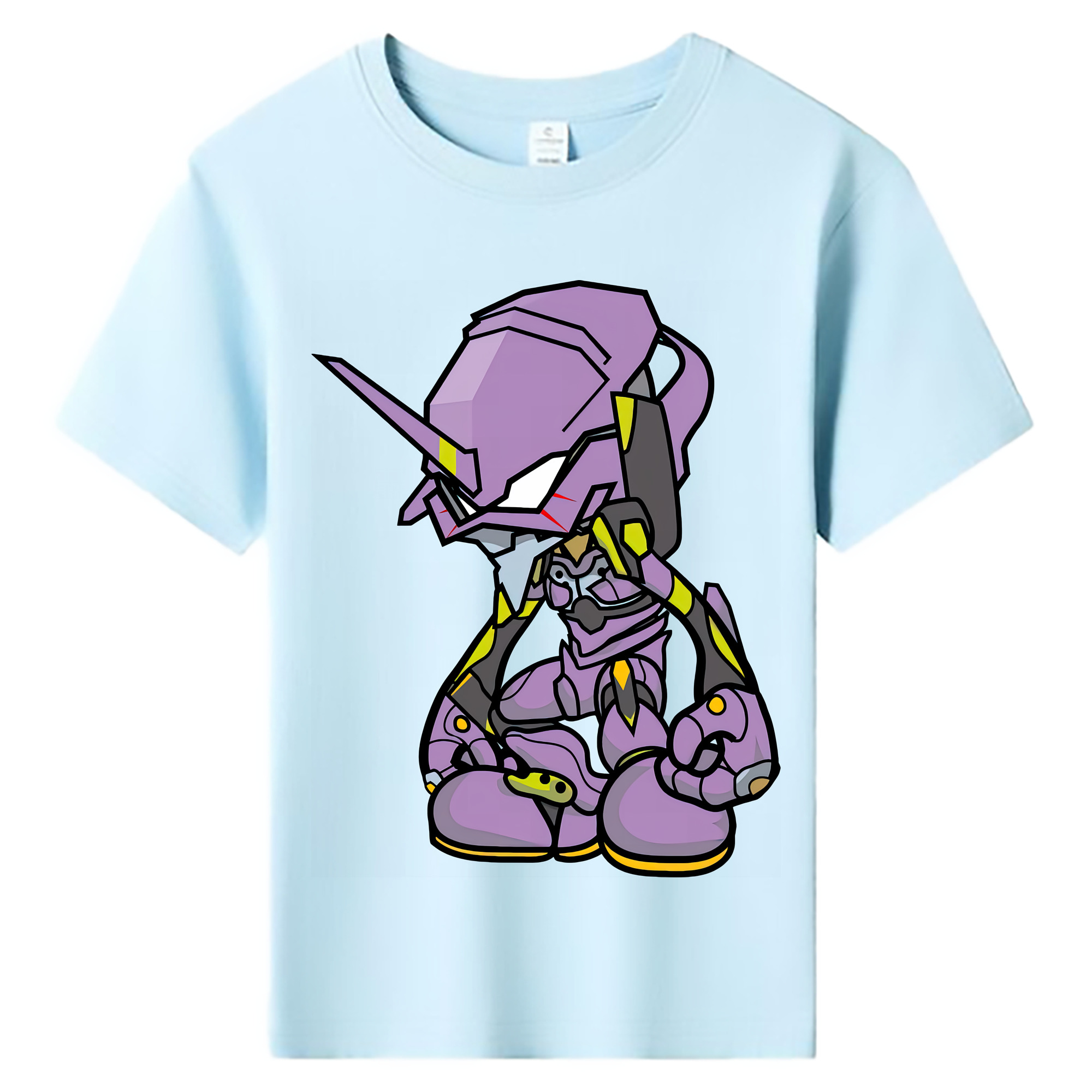 （画像用） EVA 新世紀エヴァンゲリオン 綿100％キッズTシャツ（フロントプリント）